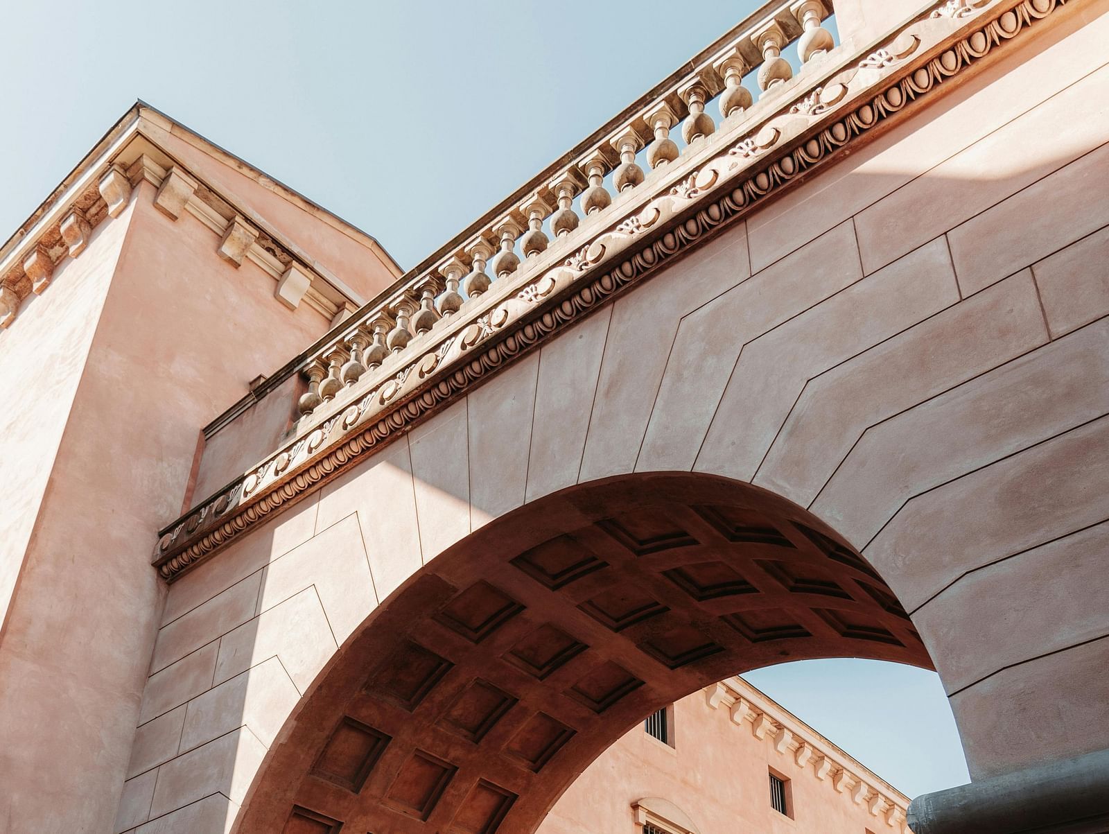 a massive entrance gate built in traditional architecture.