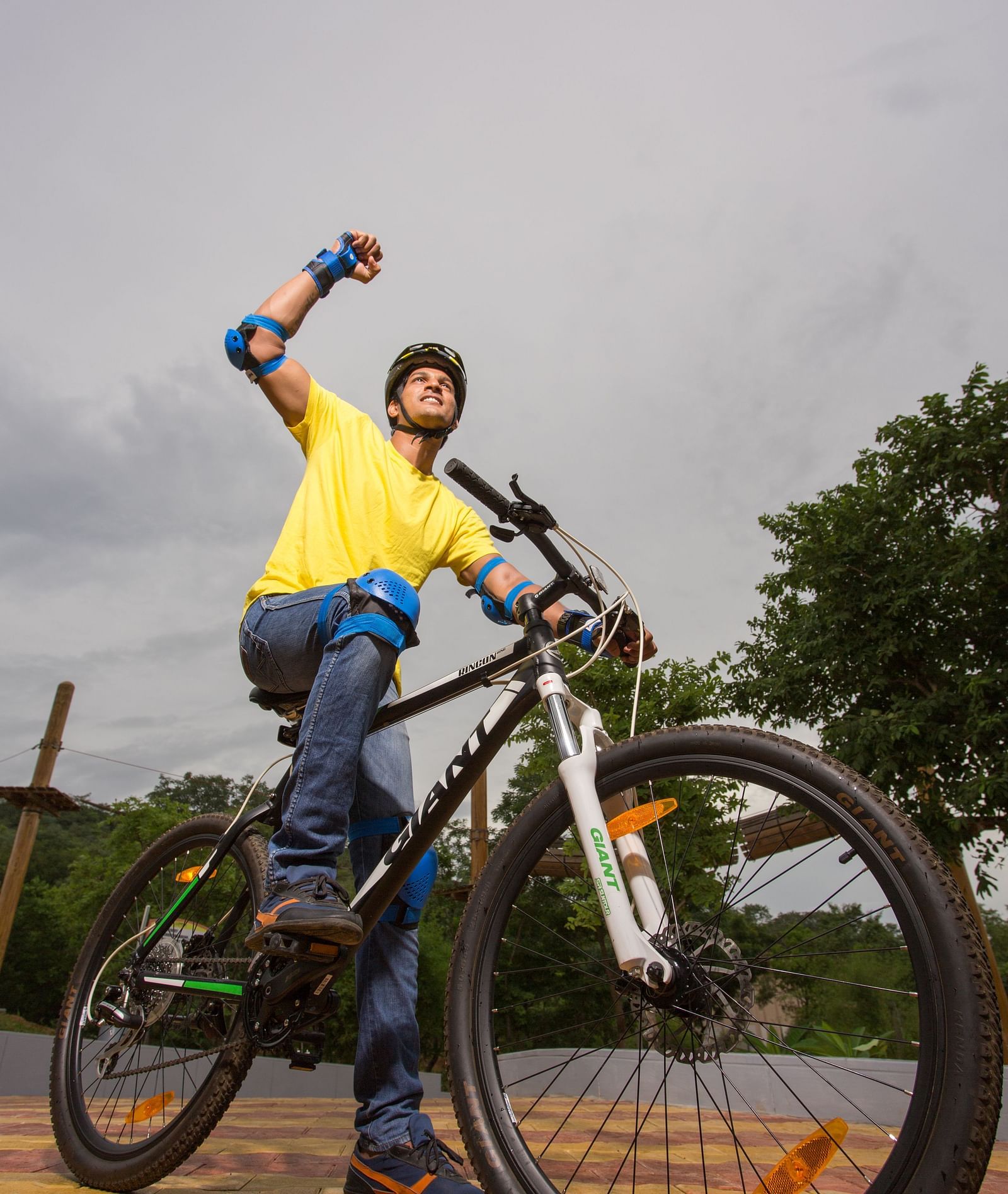 Mountain biking at Sahas Ramoji Adventure