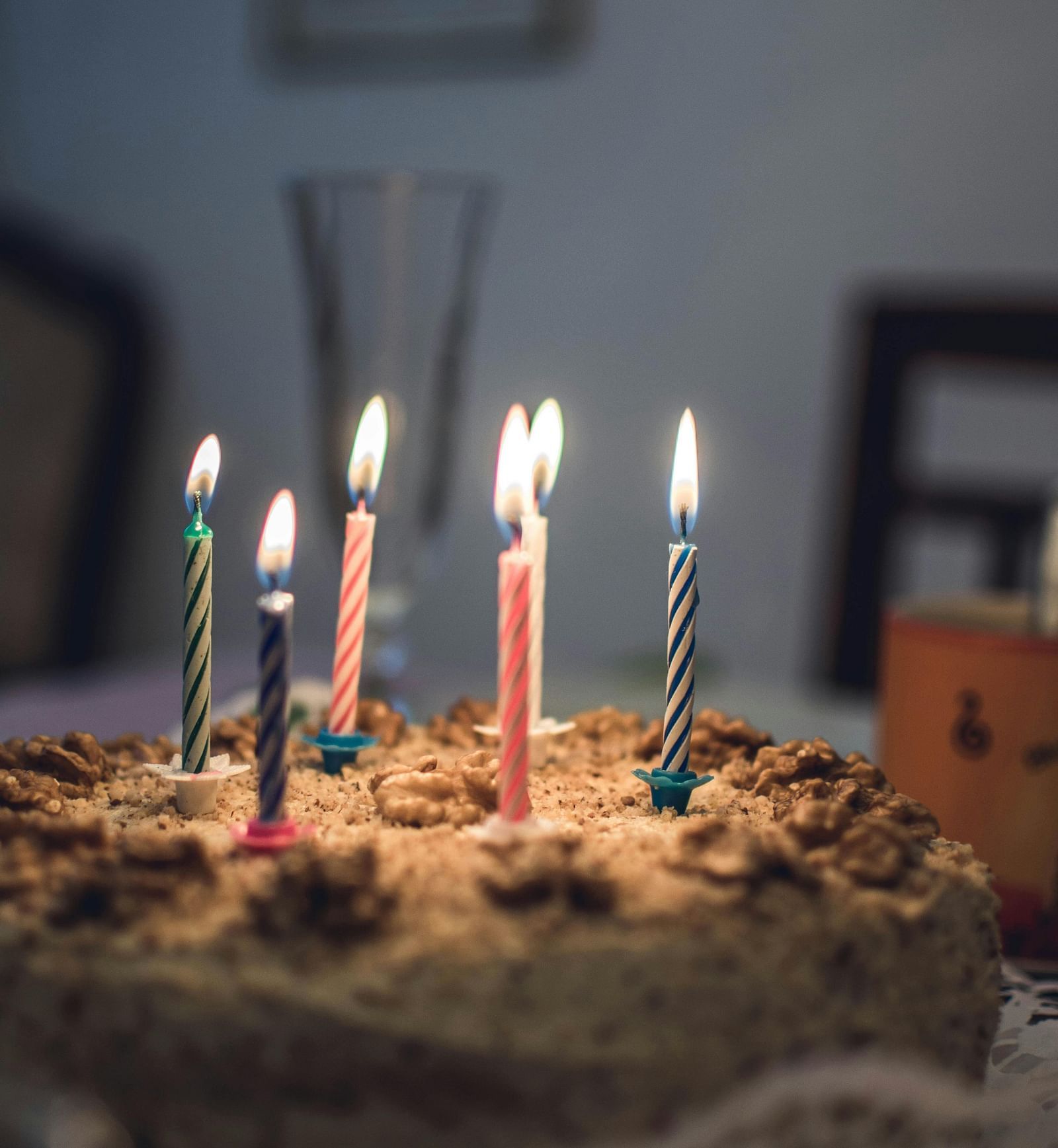 Birthday cake with candles on top | Mango Hill, Yercaud
