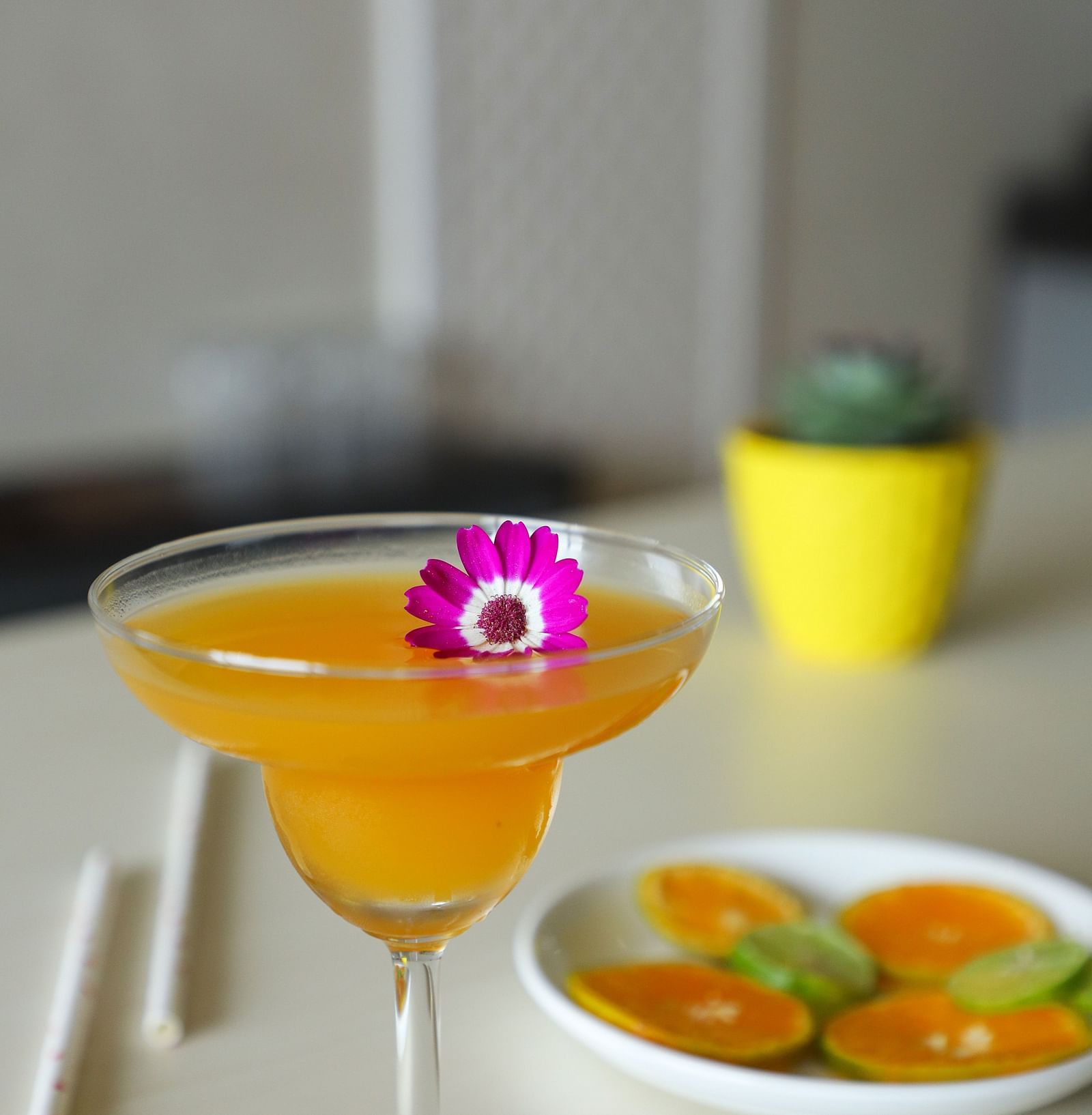 drink placed on a table 