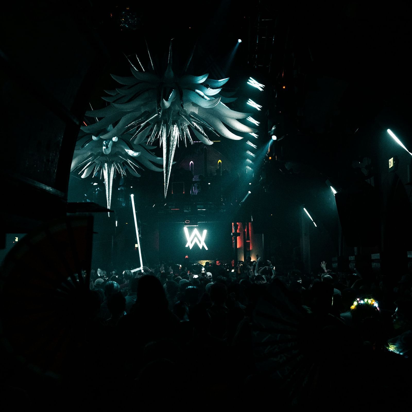 Fire works in the sky.