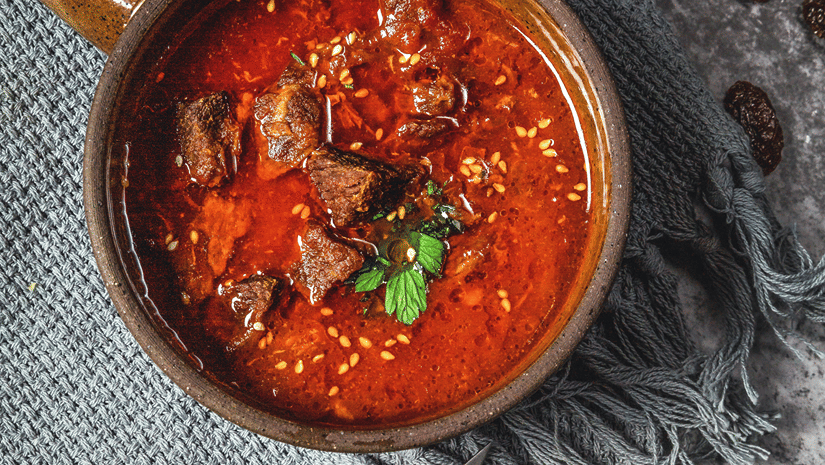Laal Maas that is a traditional dish fro Udaipur where mutton is slowly simmered in a blend of rich spices that gives it a rich red colour.