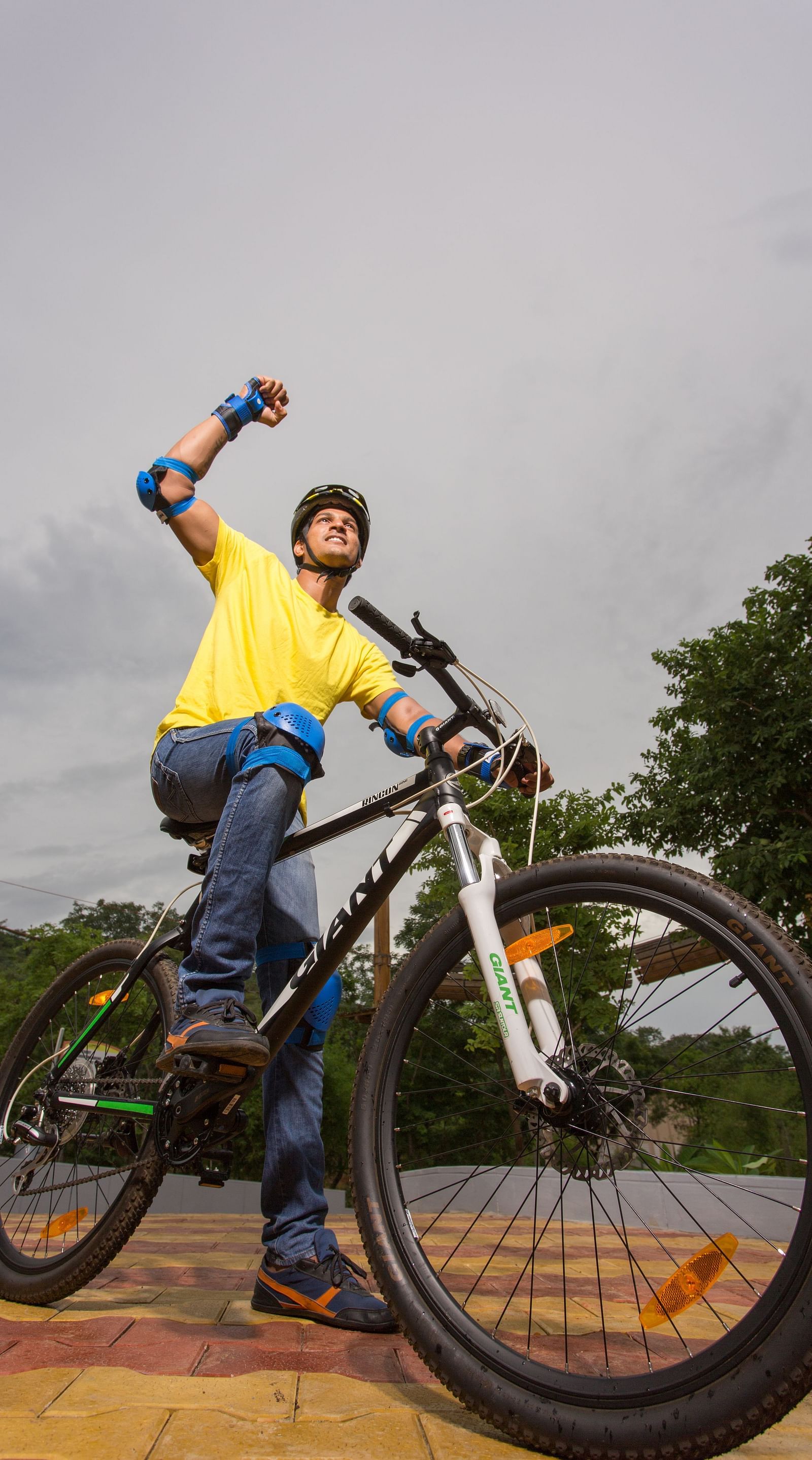 Mountain biking at Sahas Ramoji Adventure
