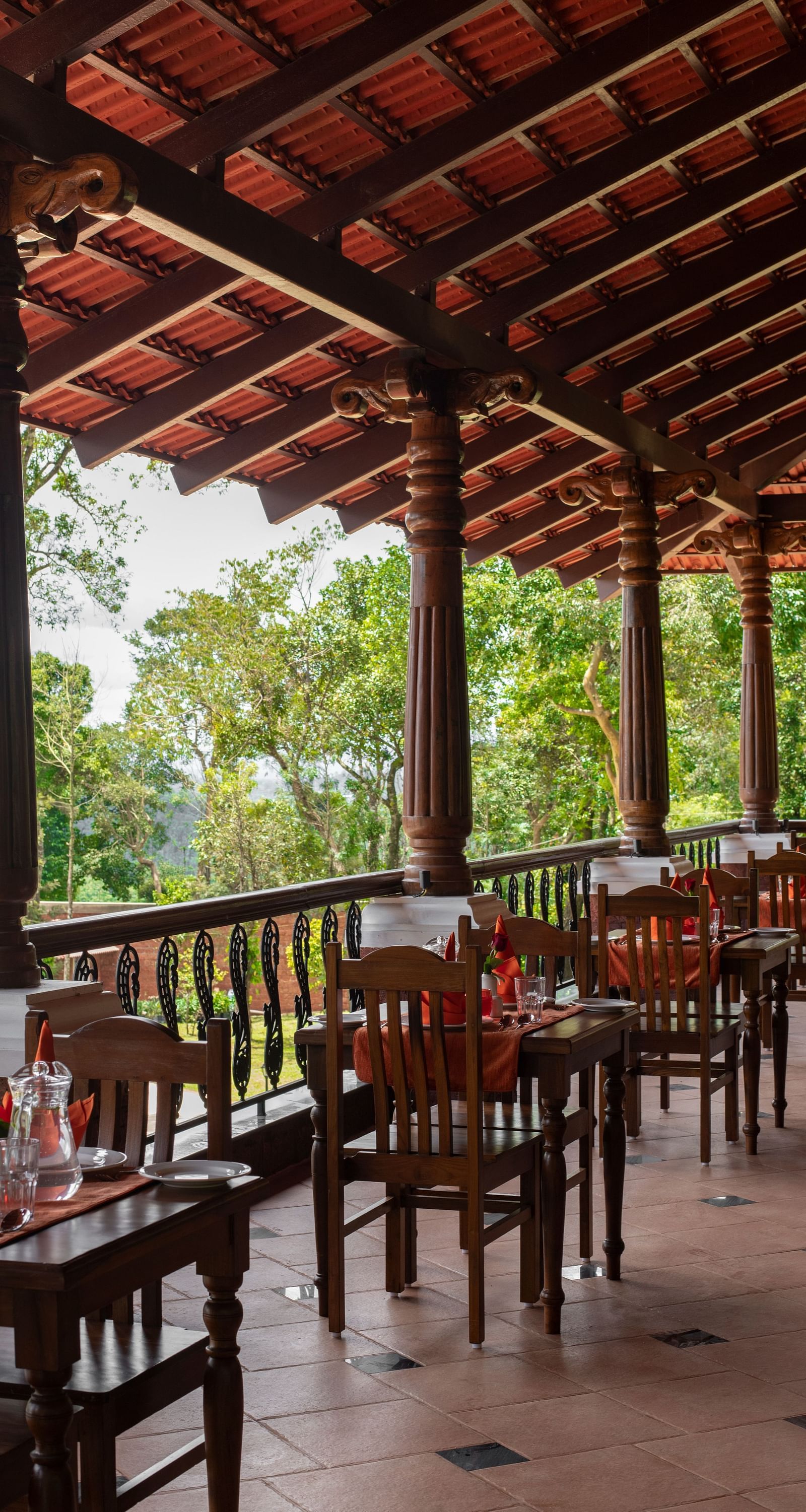 restaurant seating - Tapovana, Sakleshpura