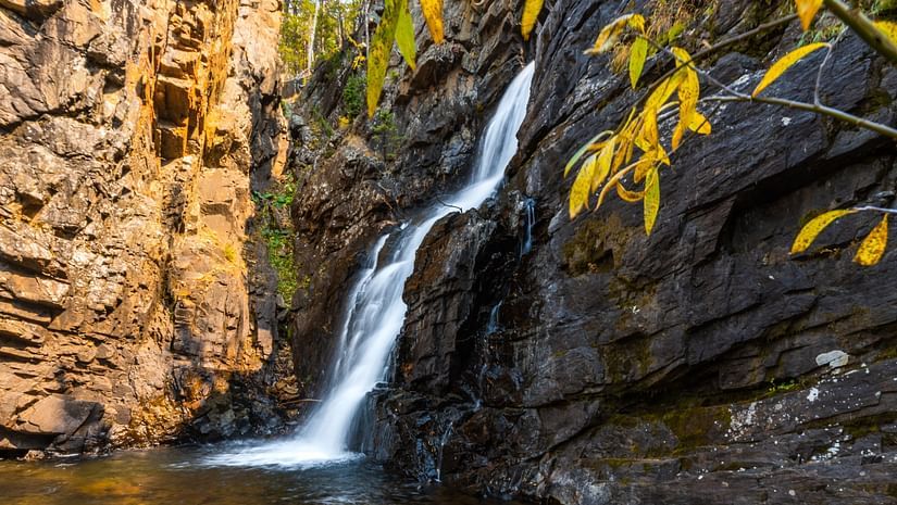 a waterfall 