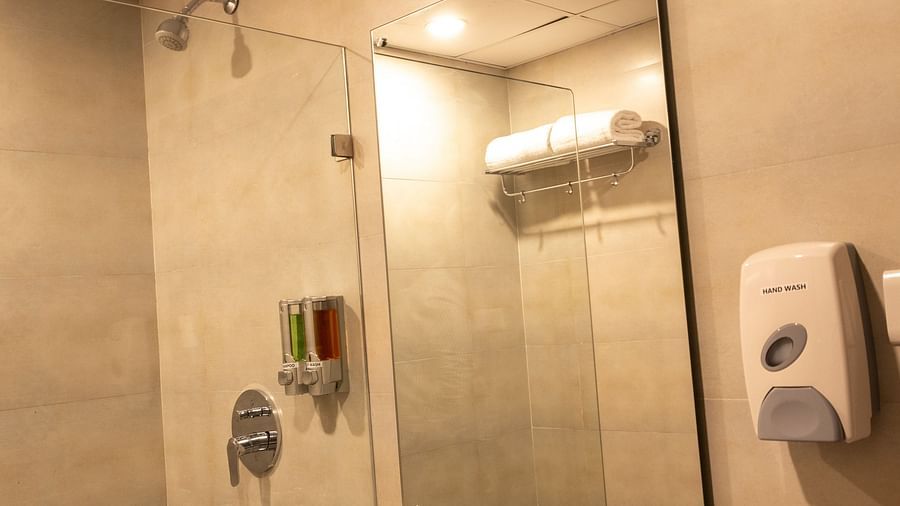 Overview of the sink area inside one of the rooms - Starlit Suites, Tirupati