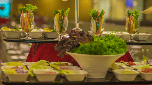 food spread at Quintessence Restaurant in Chennai - Hotel Raj Park, chennai