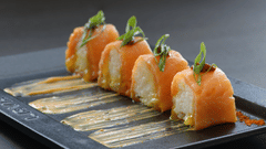 food served on a plate at the  Best Multi-Cuisine Restaurants in South Goa, Azaya Beach Resort Goa 15