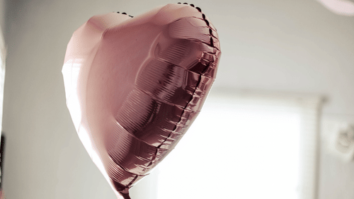 A heart-shaped balloon