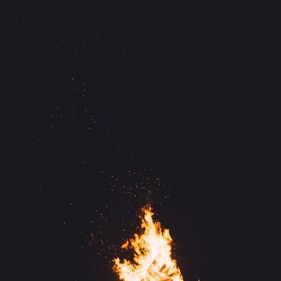 campfire at night