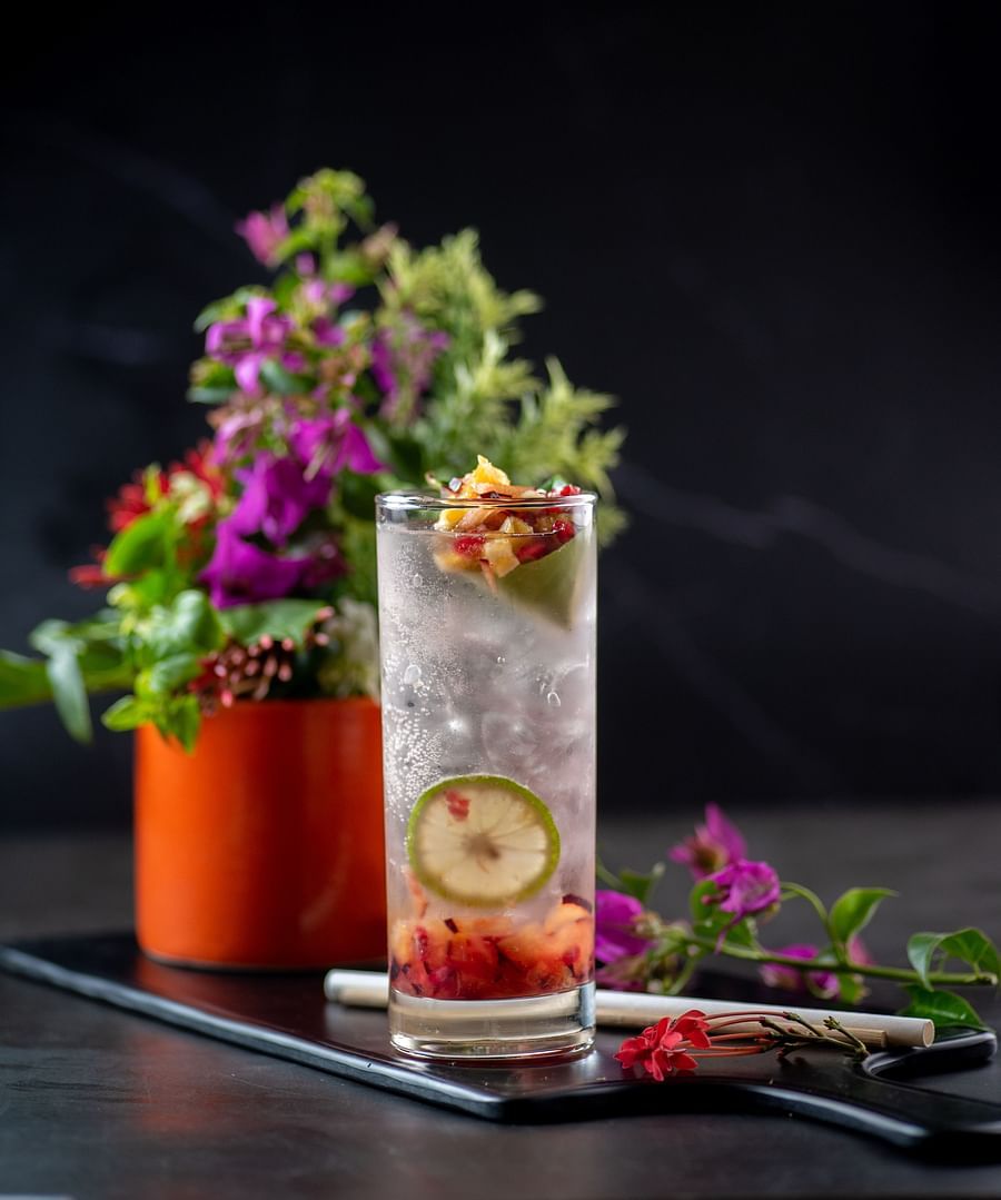 two drinks placed at a table - polo floatel kolkata
