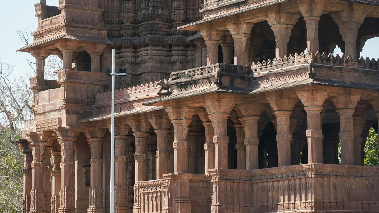 image of a jain temple in the mandore gardens in jodhpur