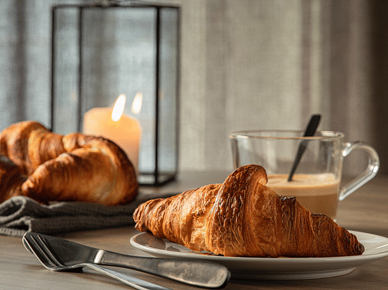 croissants served on a plate 