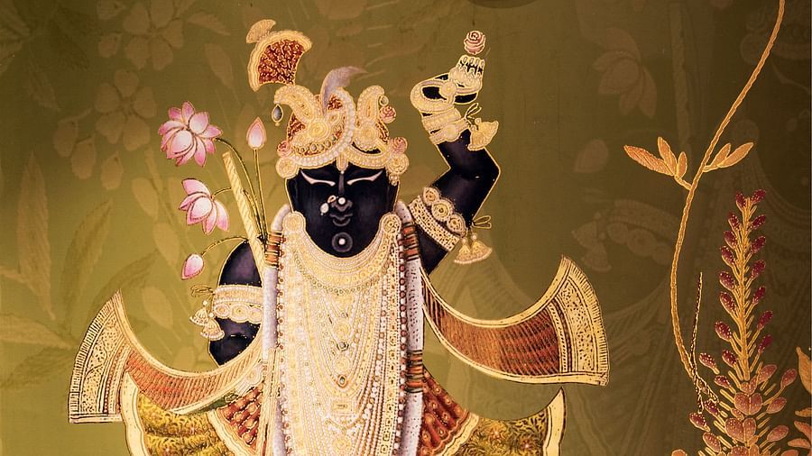 entrance of Prangan banquet hall at Triptam Hotel, Vrindavan