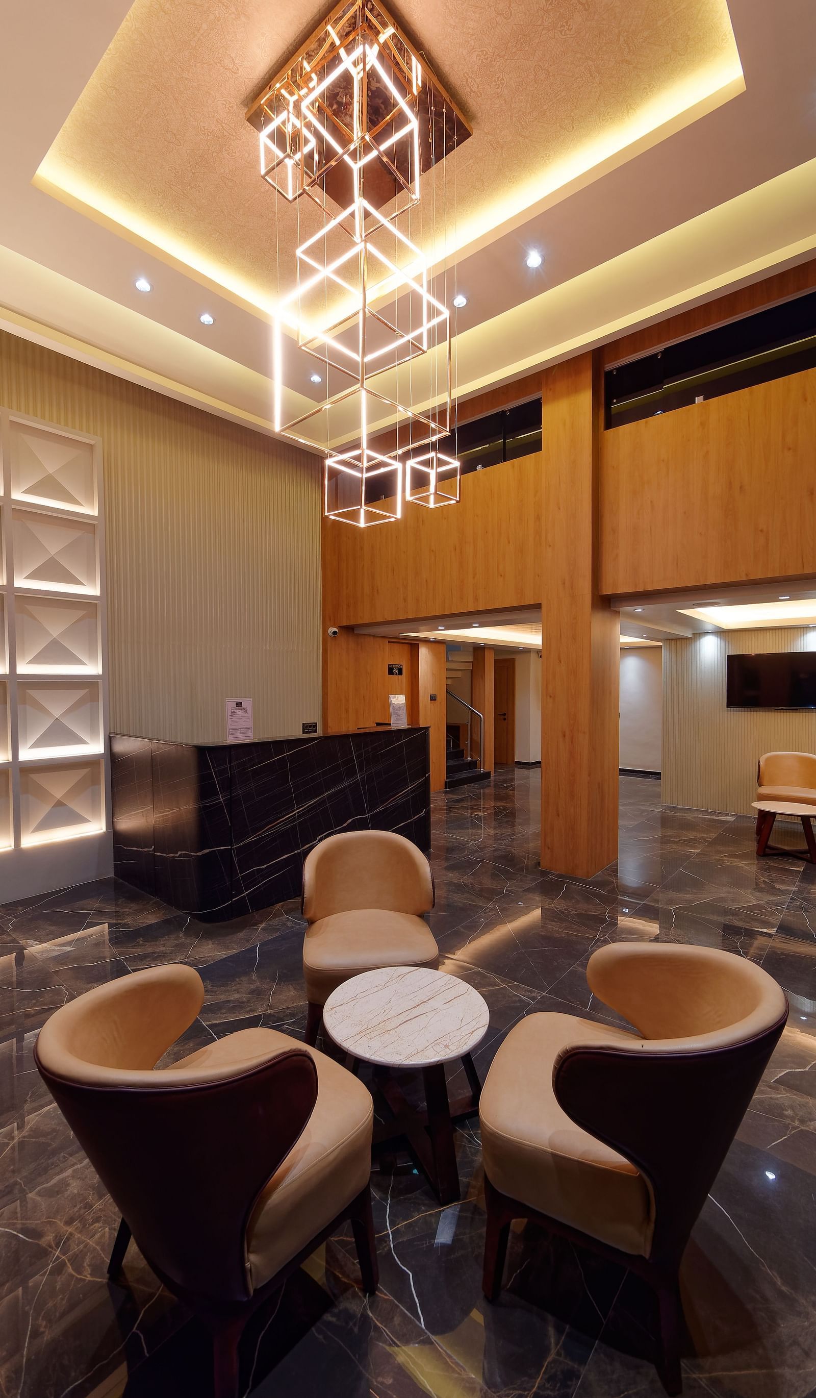 Lobby area of M Square Hotels & Resorts