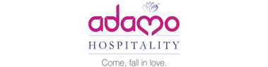 Official logo of Adamo Hospitality, a hotel and resort management company known for hospitality experiences across India.