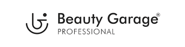 Beauty Garage Professional logo with minimal icon and black typography representing salon professional products brand in clients section
