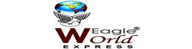 Eagle World Express logo with globe graphic and red typography representing logistics and courier services company displayed in partners grid