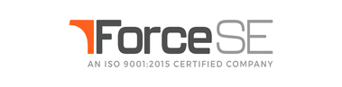 ForceSE logo with orange and grey typography and technical styling representing engineering services and industrial solutions company in clients section