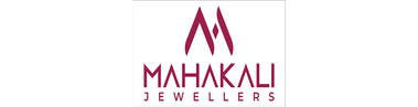 Mahakali Jewellers logo with stylised pink M monogram and elegant typography representing jewellery retail brand in client logos section