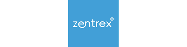 Zentrex logo with blue square icon and white text styling representing technology or engineering solutions provider included in corporate clients showcase