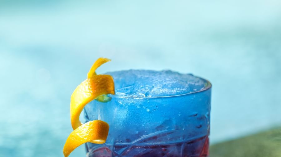 A glass of Summer Cooler with Strawberry | Mango Hill, Pondicherry