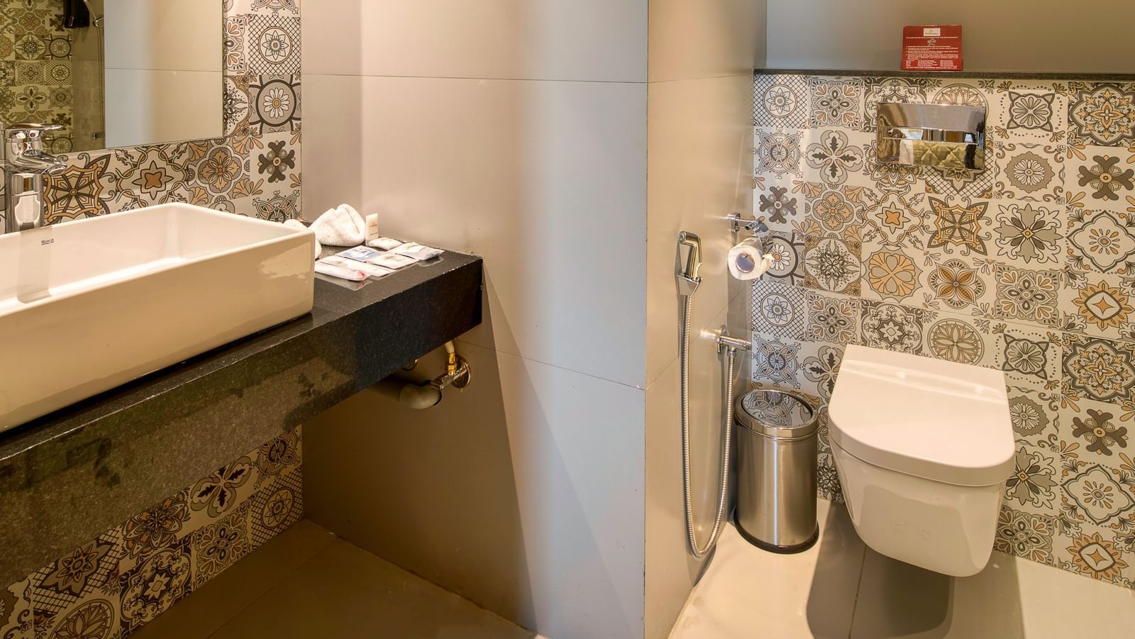 Washroom at Sumo Suite at Le Foliage by TGI, Bangalore