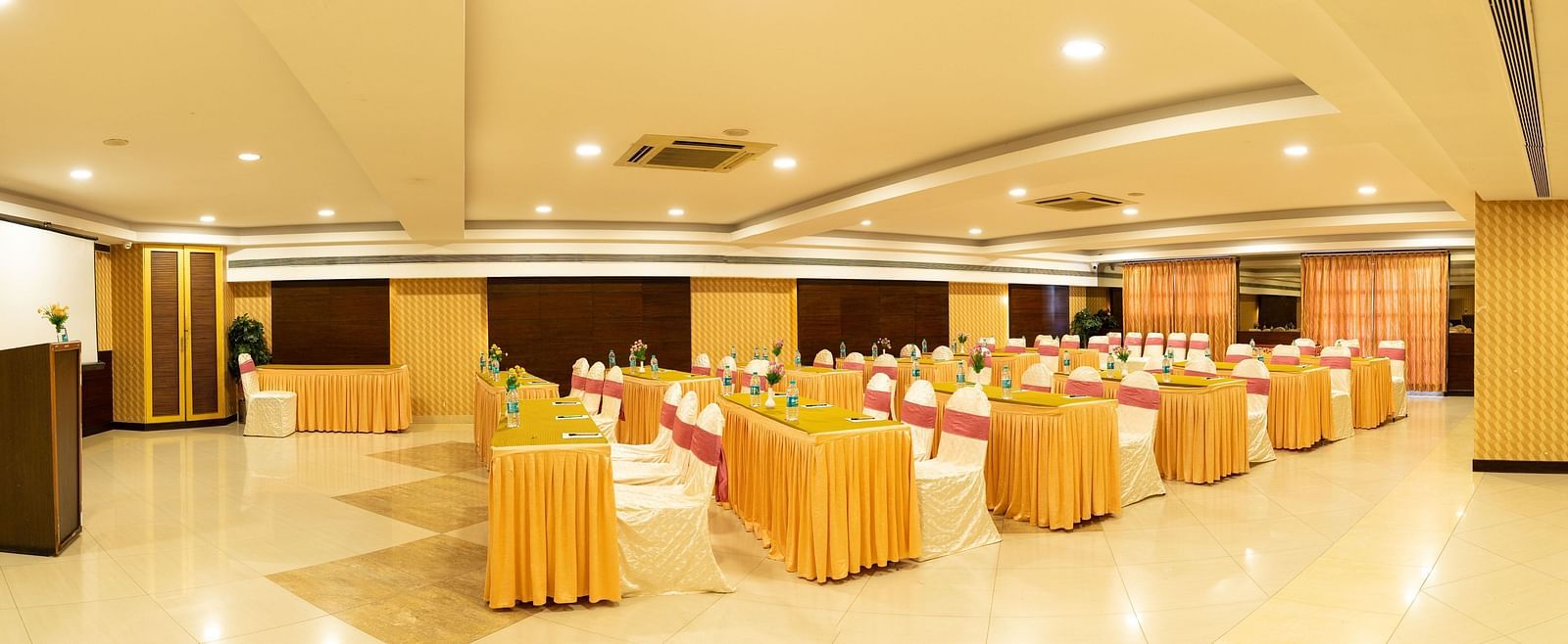 seating arrangements inside Pavillion Hall - Hotel Pai Vista, Mysore - Banquet Halls in Mysore