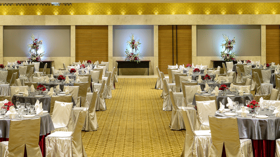Round Table Setting Convention at Hotel Daspalla Hyderabad