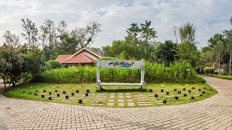 wide view of facade of the property taken from the front - Kadkani River Resort, Coorg
