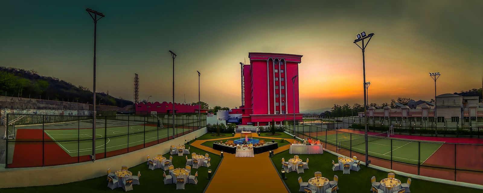 Facade of Tara, Comfort Hotel in Hyderabad - Ramoji Film City.
