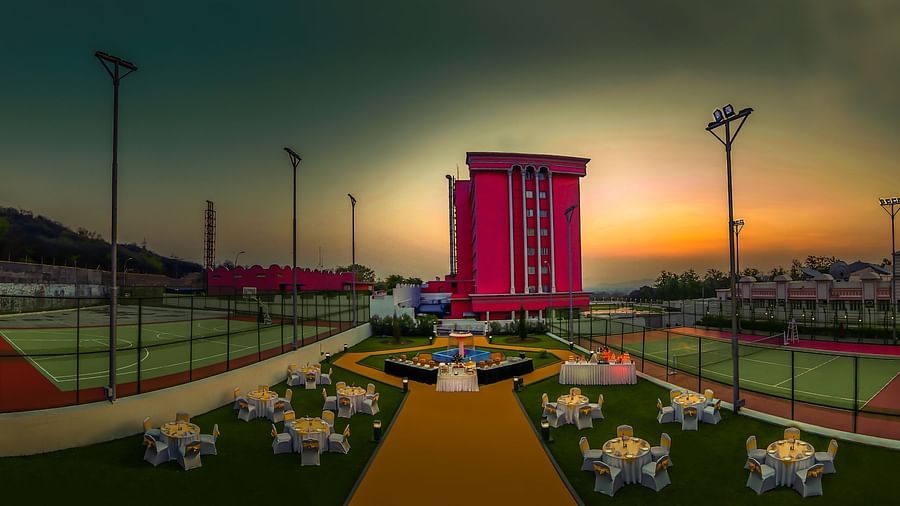 Facade of Tara, Comfort Hotel in Hyderabad - Ramoji Film City.