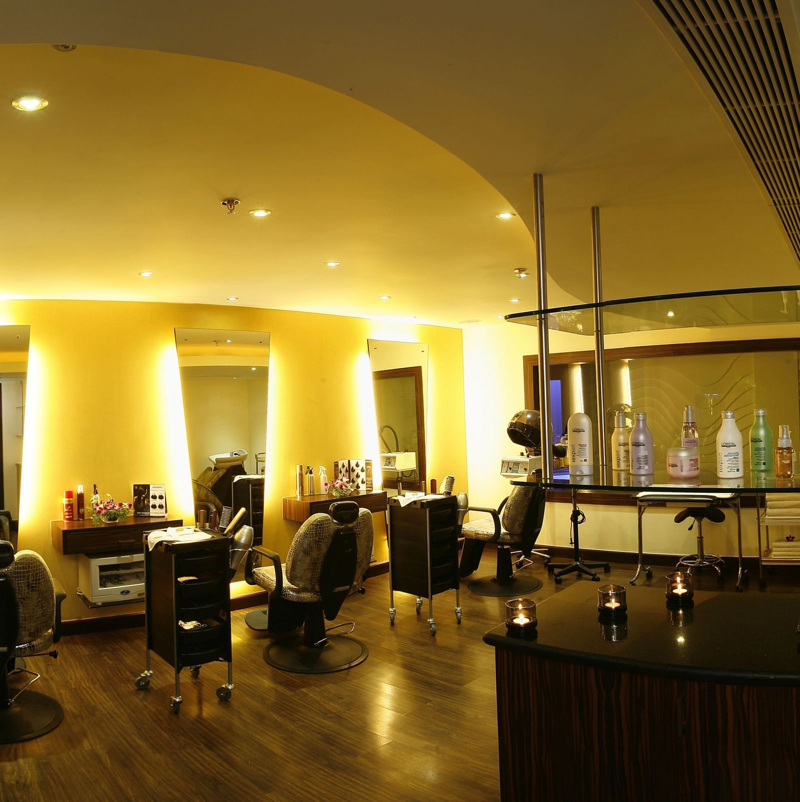View of salon at Grand Chennai By GRT Hotels.