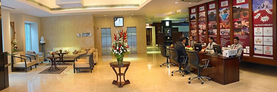MGM Hotels Resorts - The reception at our hotel in Bangalore