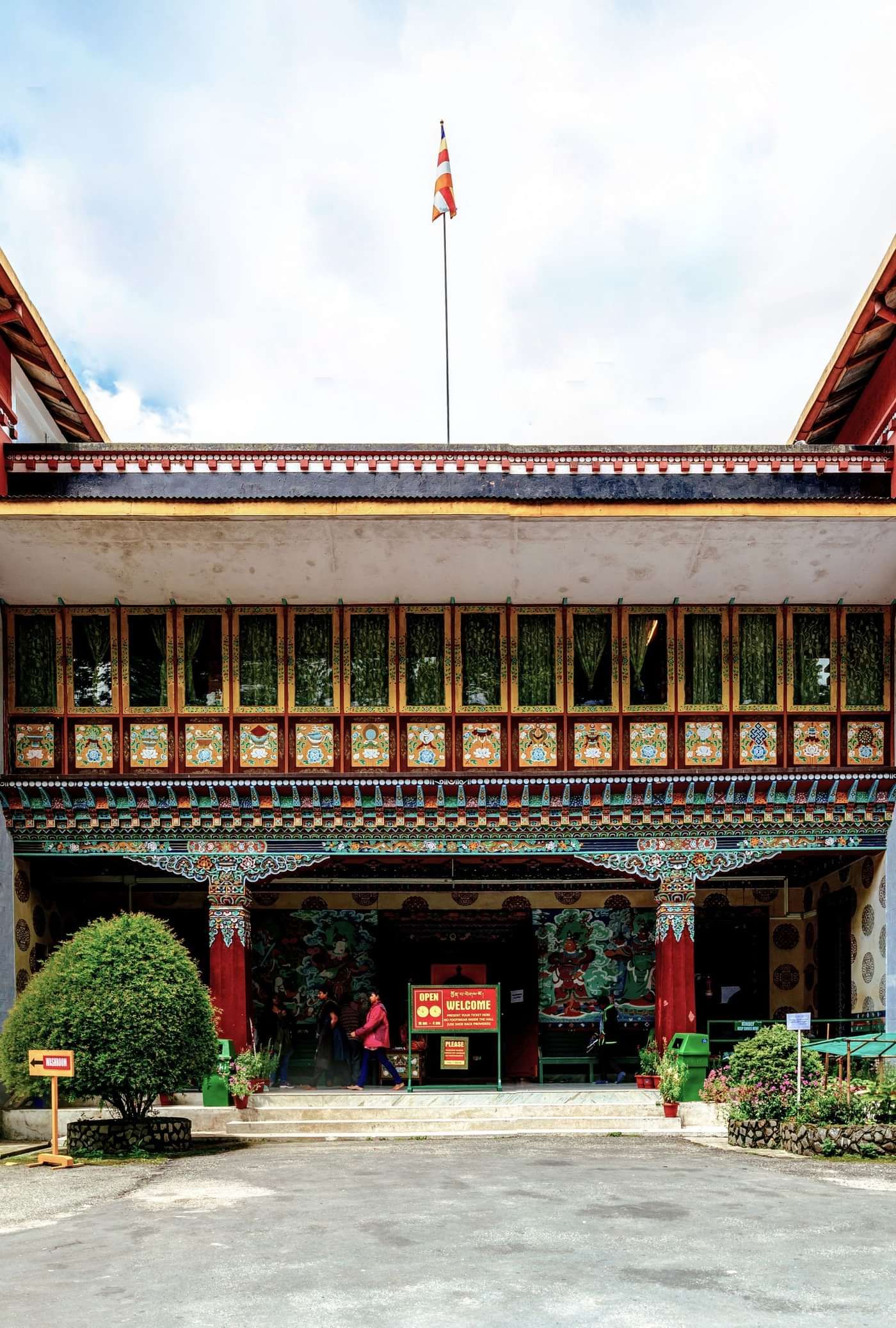 Namgyal Institute of Tibetology Front Panorama