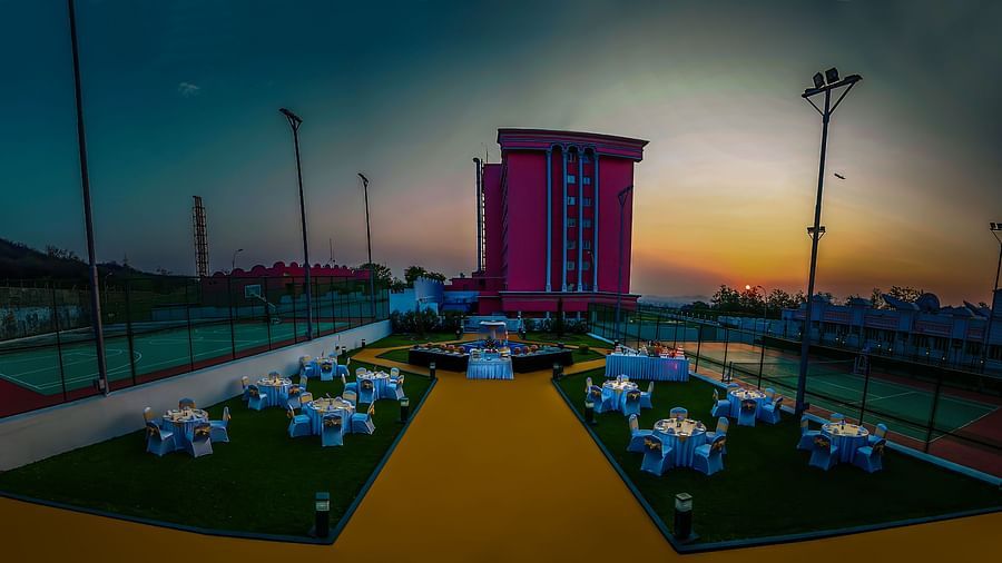 Facade of Tara, Comfort Hotel in Hyderabad - Ramoji Film City.