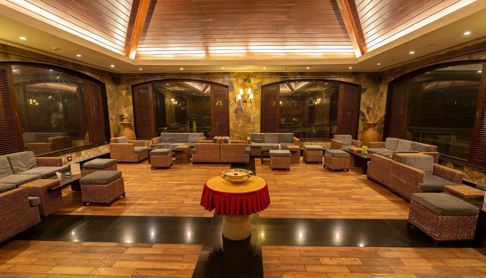 Tea Lounge East Facing Night Shot at Ocean Spray Puducherry