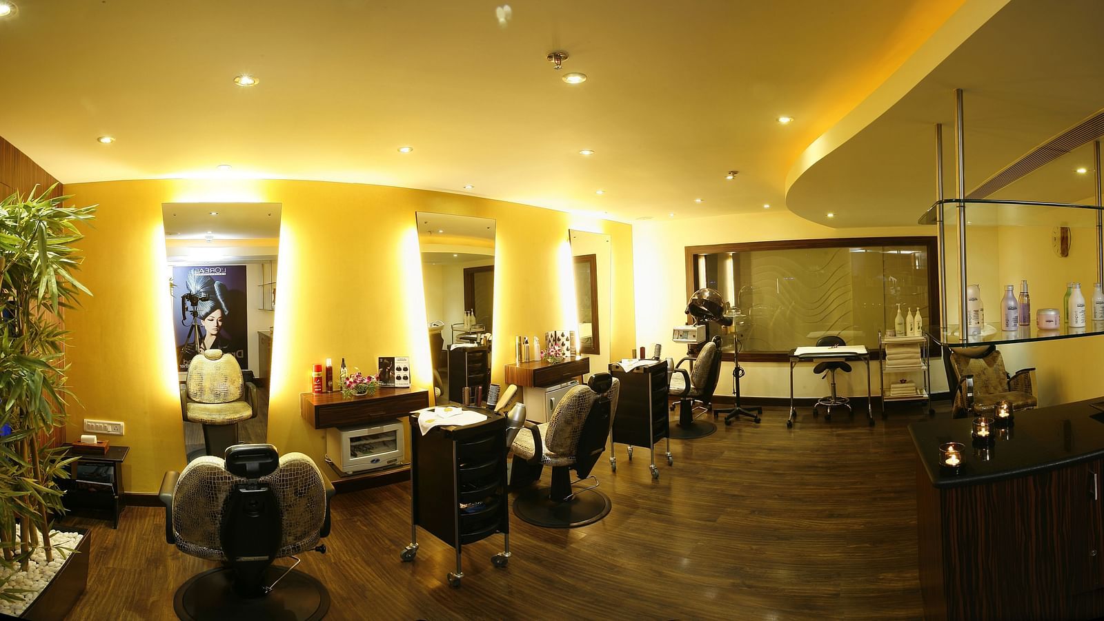 View of salon at Grand Chennai By GRT Hotels.