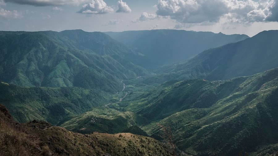 aerial view of a mountain 20