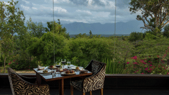 stunning views to complement the delicious meals at The Serai Bandipur