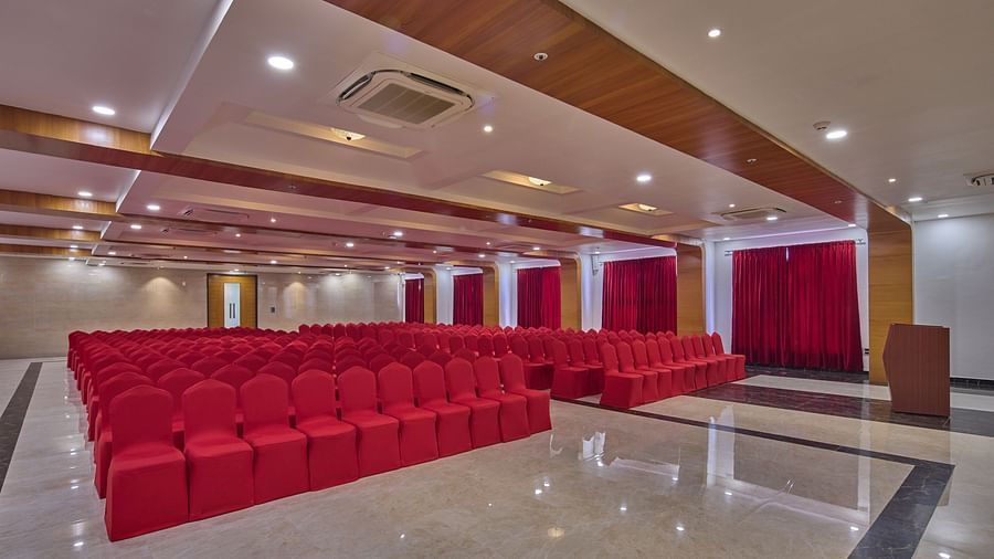 indoor sitting space at the banquet hall - Golden Tulip, Tirupati 2