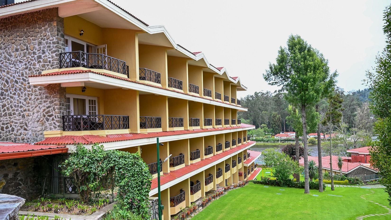 the exterior of The Carlton hotel in Kodaikanal 