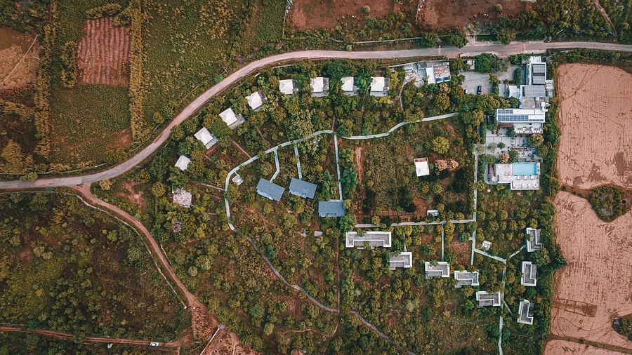 An aerial shot of Ustav Camp - Ustav Camp