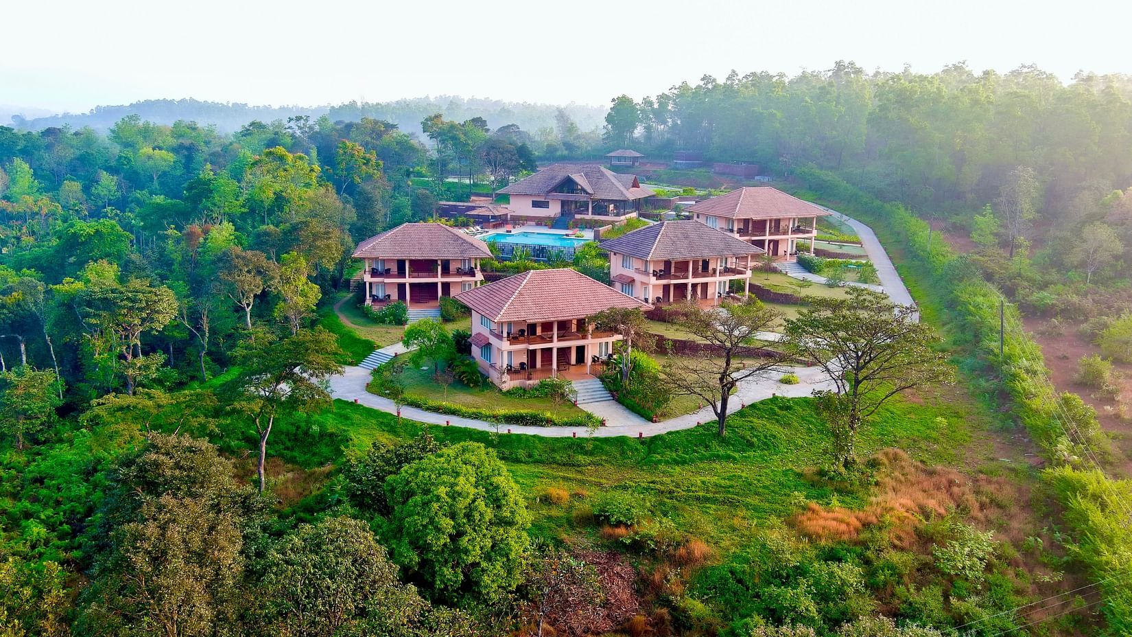 3. Stay - Birds eye view of rooms block