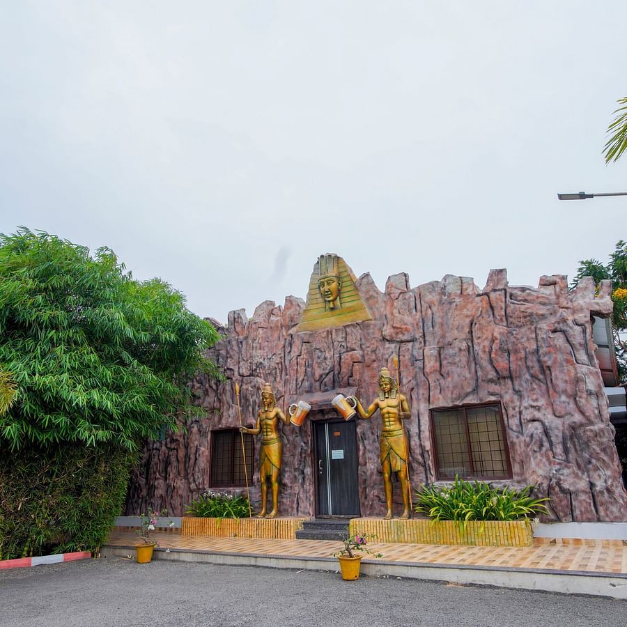 Facade of the in-house Bar building of GK Hill View Resort.