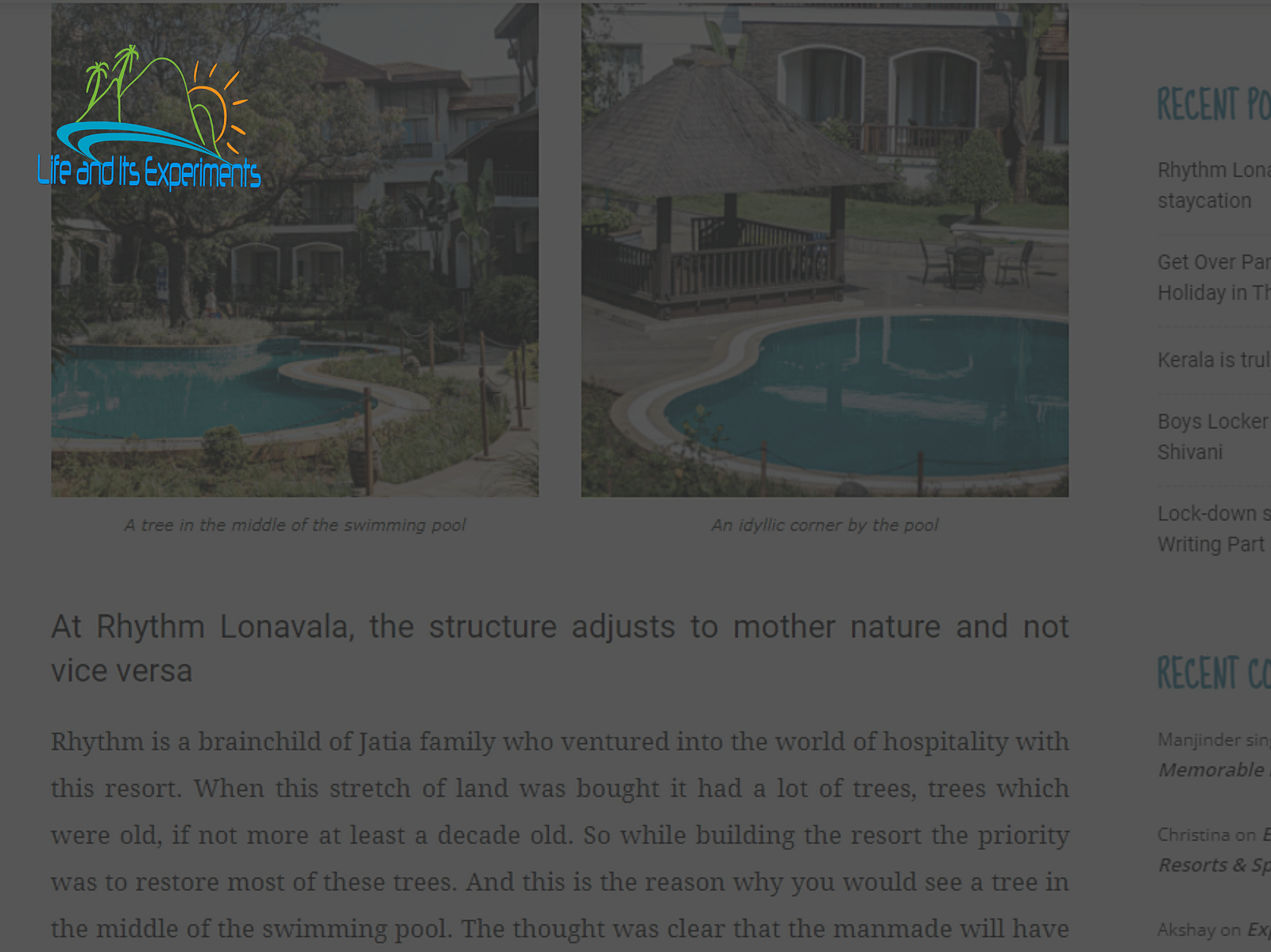 an image of Life and its experiments thumbnail - Rhythm Lonavala
