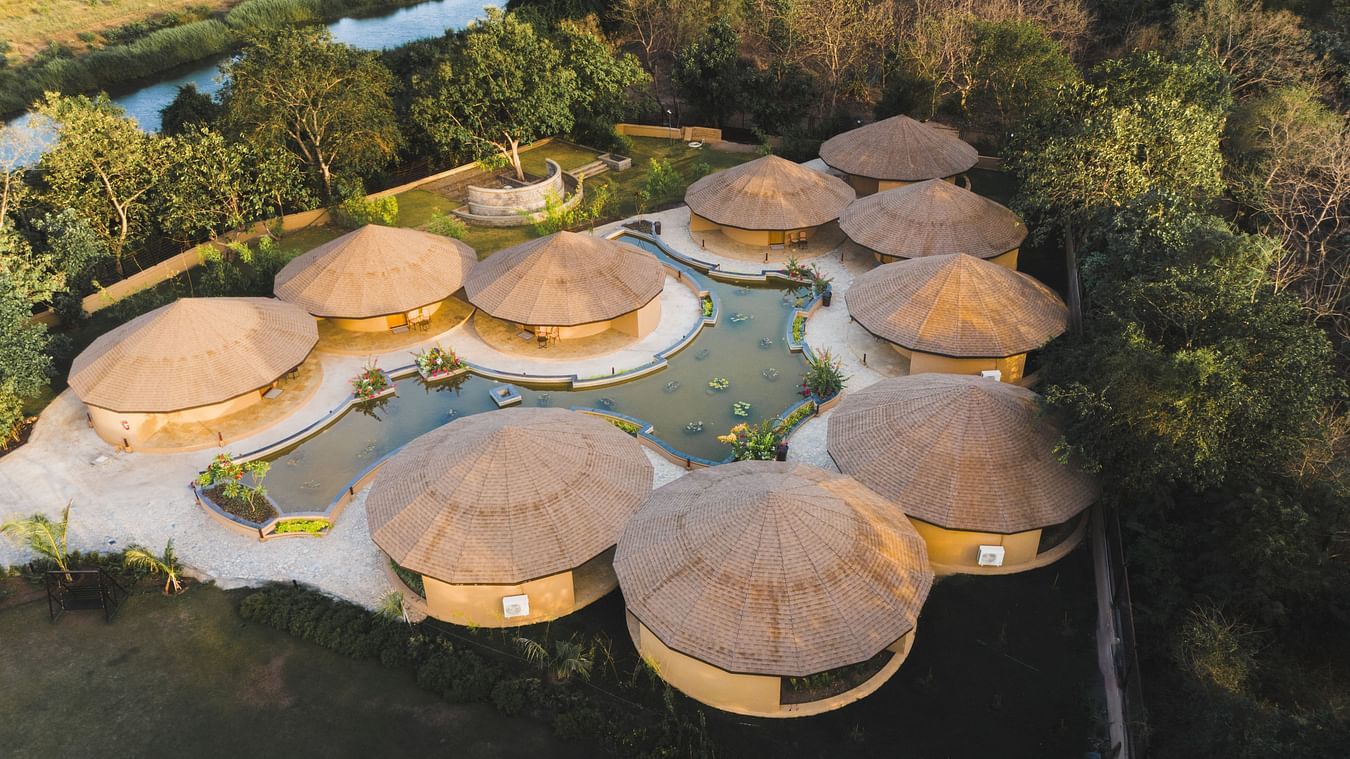 Drone view of Premium Villa