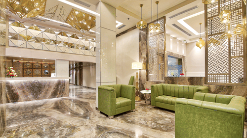 Lounge Area at our Hotel in Jaipur, Golden Tulip Essential, Jaipur