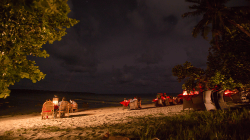Candle Light Dinner on a beach