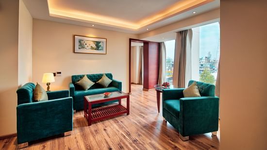 Living room area at our suites in Jaipur, Golden Tulip Essential, Jaipur